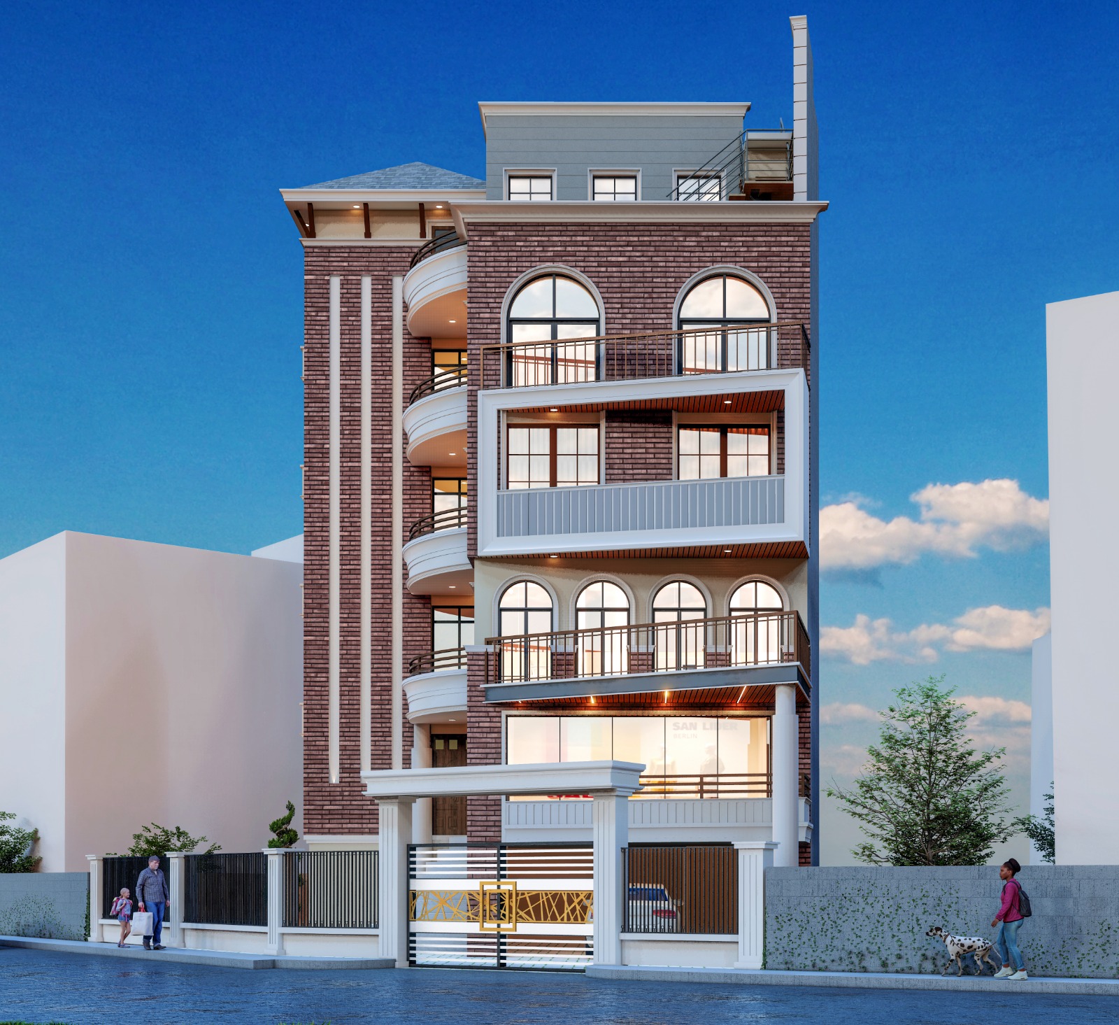 Ongoing structural frame in Kathmandu, Nepal