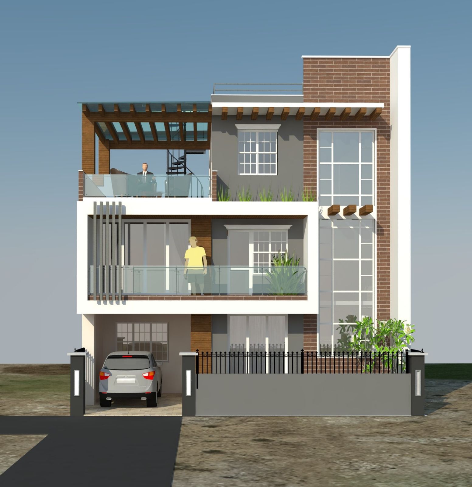Completed structural frame in Thankot, Kathmandu, Nepal